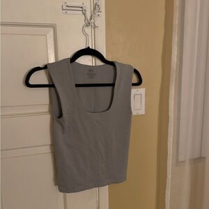 Gray Sleeveless Top